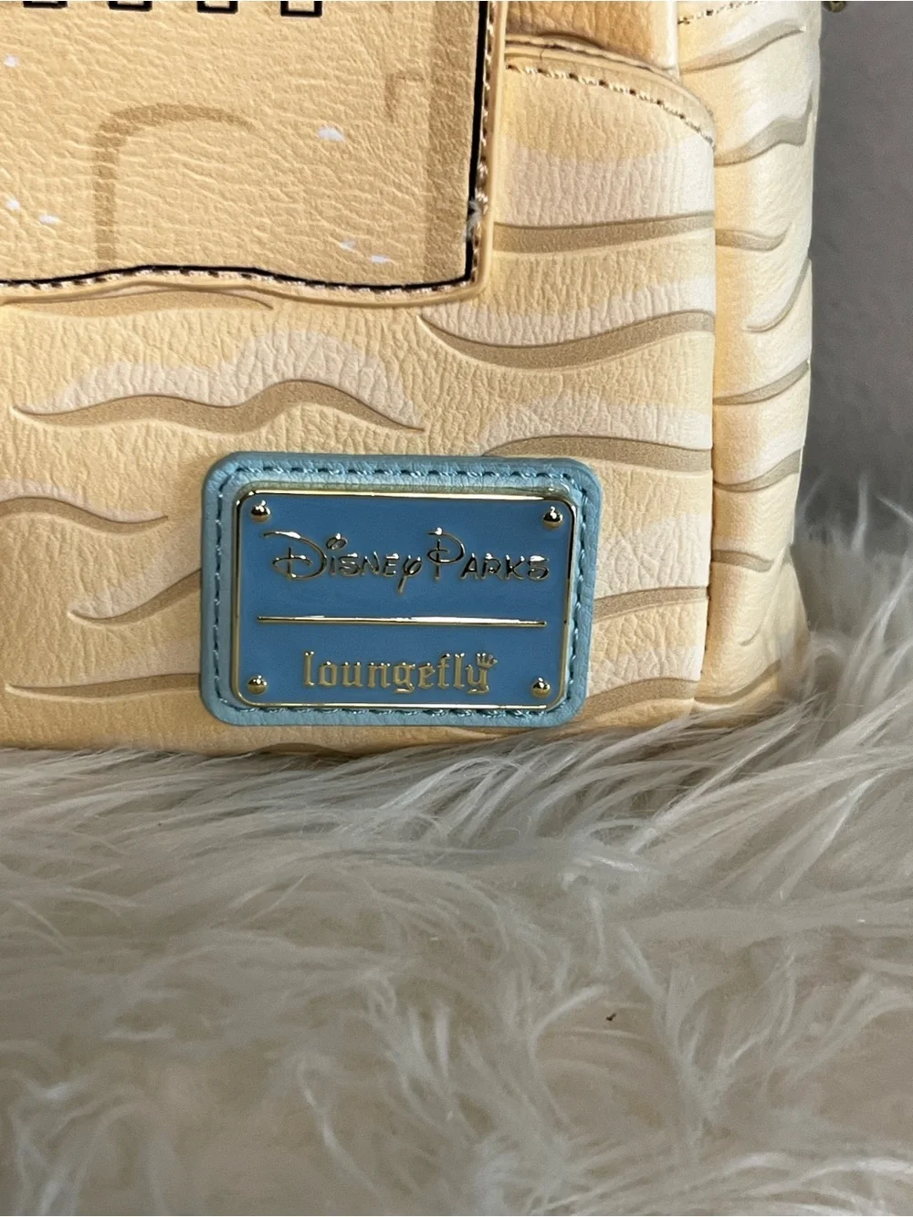 Loungefly Stitch Sandcastle Mini Backpack & Wallet - Light Blue & Cream